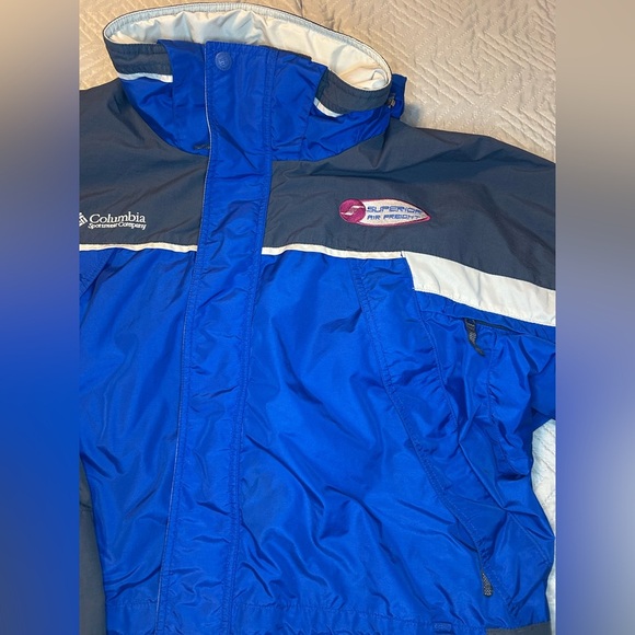 Columbia Men's Interchange Ski Jacket XL Blue and Gray Winter shell-Outdoor Coat - Picture 10 of 16